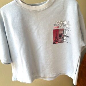 Essentials crop T oversized medium